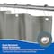 Kenney Mfg Medium Weight PEVA Shower Curtain Liner, 70" W x 72" H, Gray KN41439 - alternate 5